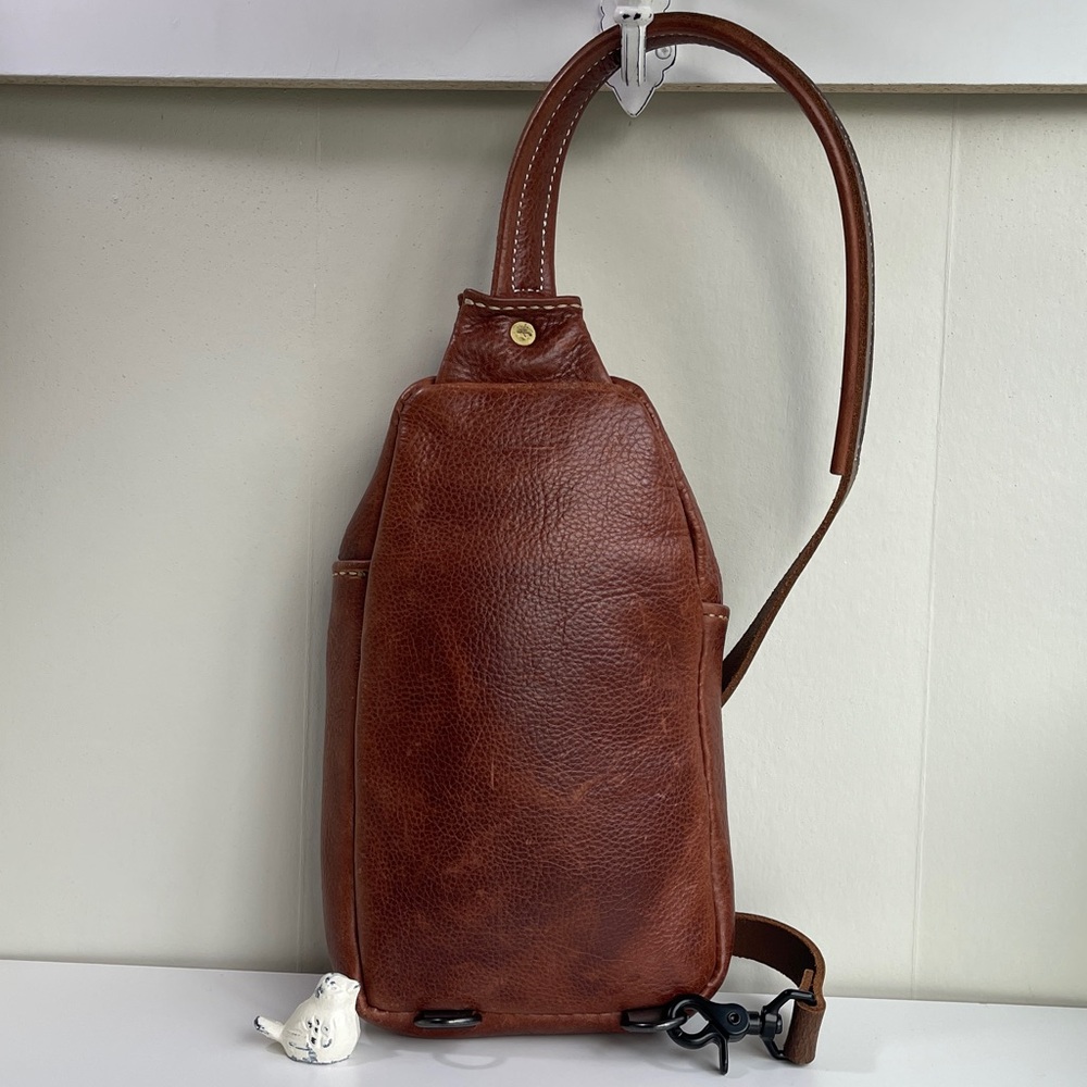 Genuine Leather Sling Bag - Picture 2 of 16